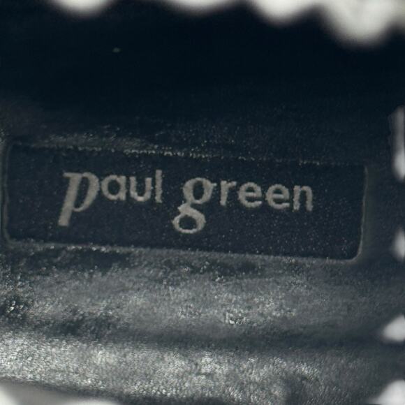 Paul Green Vienna Lugged Chelsea Boot UK 6.5 US 9 Women's Black Leather Pull On - Picture 3 of 14